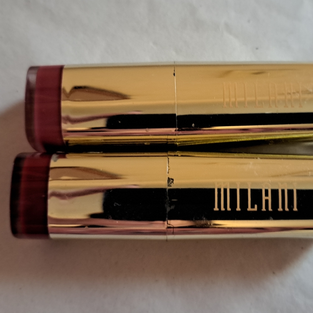 Lot 2 Milani lipsticks velvet merlot & blushing beauty